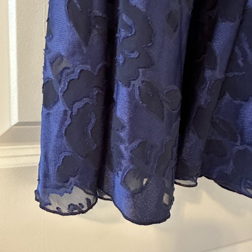 Vintage 90s Victoria's Secret Gold Label Blue Floral Slip Dress Women's Sz Small - Picture 12 of 16